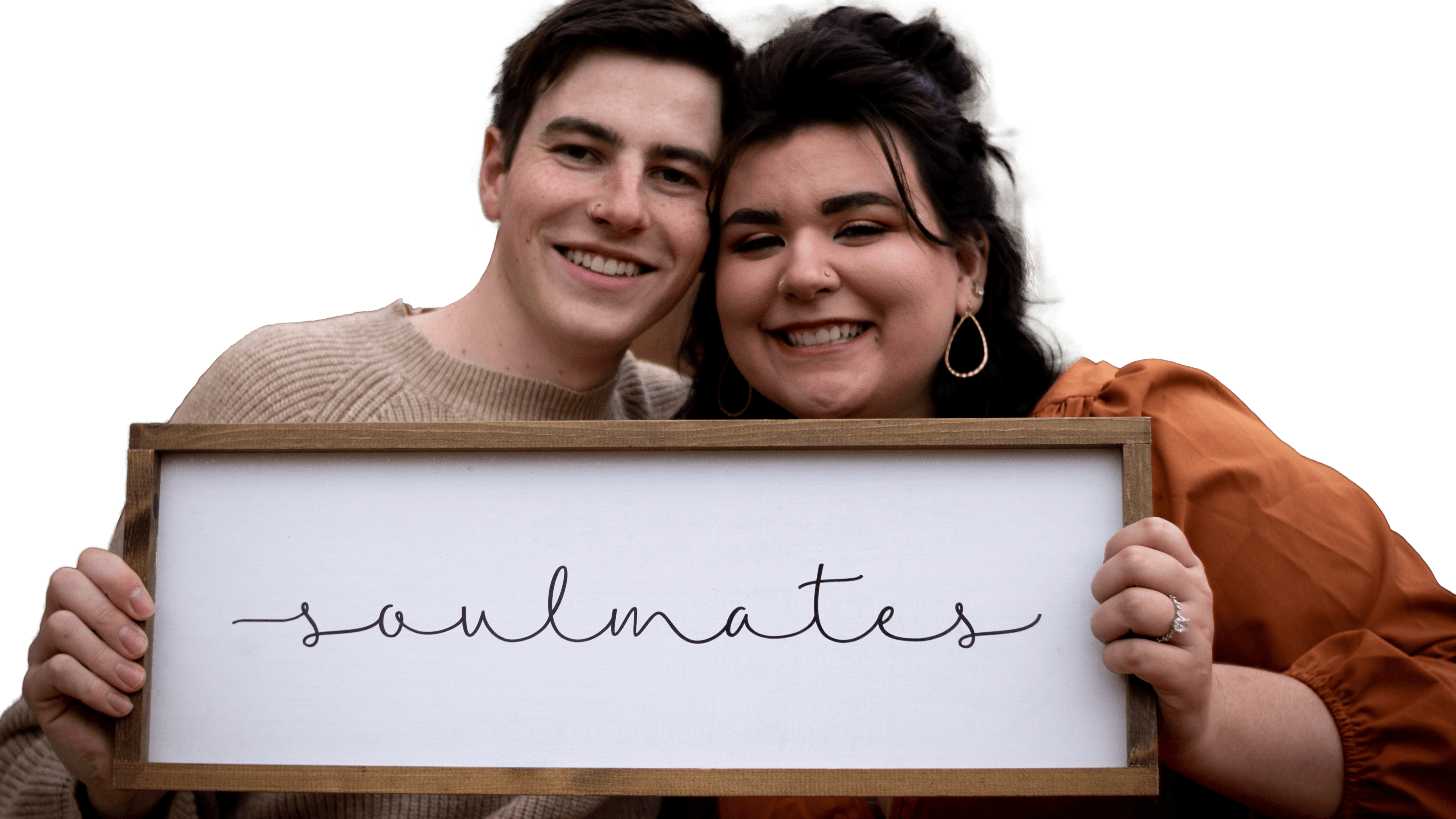 Mathew and Karlee cutout over background.